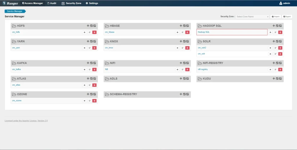 tableau Apache Ranger